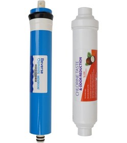 Resim Su Arıtma Membran Filtreleri + Tatlandirici Post Karbon Filtre 