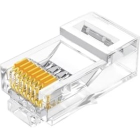 Resim Teknocan Marketing Cat6 8P8C Ethernet Konnektörü Altın Kaplama 102 Adet 