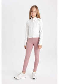 Resim Defacto Kız Çocuk Basic Düz Standart Boy Cepli Tayt C9638A824AUPN429 Pembe 
