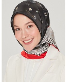 Resim Armine Özel Nostalji Serisi Twill İpek Eşarp Modelleri 8517D-09 