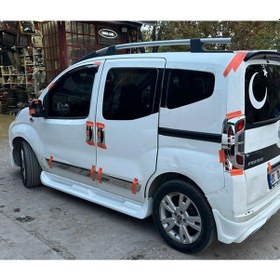 Resim Fiat Fiorino Marşpiyel Basamak - 2009 - 2024 Boyasız Mat Siyah Fiberglass 
