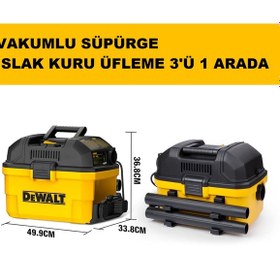Resim Dxv15t Islak Kuru Vakumlu Süpürge 15 Lt 1100 Watt Dewalt 
