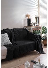 Resim Elart Carlo Koltuk Örtüsü Siyah 170x200cm Siyah 