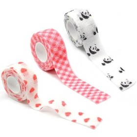 Resim Yaozixia 3 Rulo Kendinden Yapışkanlı Tutkallı Sarma Bandaj Dokumasız Bandaj Nasır Geçirmez Nefes Alabilir 1,0 İnç X 5 Yard Okul Öğrencileri İçin 