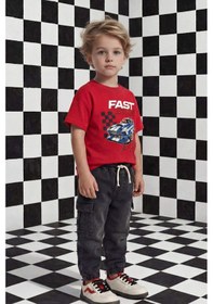 Resim Defacto Erkek Bebek Regular Fit Baskılı Kısa Kollu Tişört G6138a526smrd79 Kırmızı-rd79 
