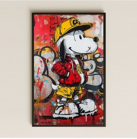 Resim Street Style Snoopy Tasarımlı Şeffaf Pleksi Tablo 
