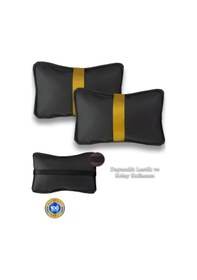 Resim Nissan Silvia Oto Koltuk Boyun Yastığı Sarı Şerit 2 Adetı2376 