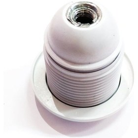 Resim E-27 Beyaz Dişli Vidalı Duy 4 Adet 1110 