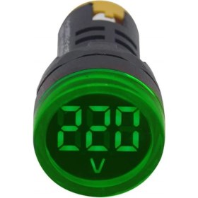 Resim Voltmetre 24-500V (Yeşil) Kumanda Butonları 