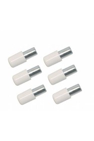 Resim özçamlar mobilya metal başlı raf pimi beyaz-50 adet 