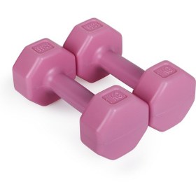 Resim Psspor 3 Set Pembe Renk Dambıl 1kg-2kg-3kg + Stand + 5'li Set 