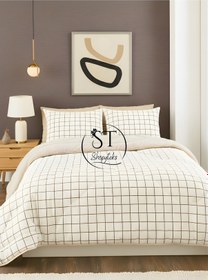 Resim Çift Kişilik Welsoft Puffi Yorgan 195x215 Bej 