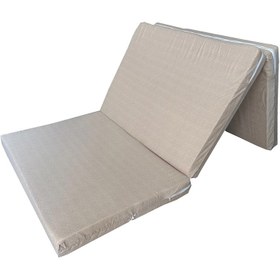 Resim Vip Home Concept Tek Kişilik Katlanır Yer Yatağı ve Sünger Katlanır Minder Yatak 80x180x8 cm - Krem 