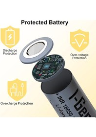Resim I-gen Industrial E002 Inr 18650 3.7v 2600 Mah 5c 9.62wh Li-ıon Şarjlı Pil Düz Başlı Lityum Pil Tekli Paket 