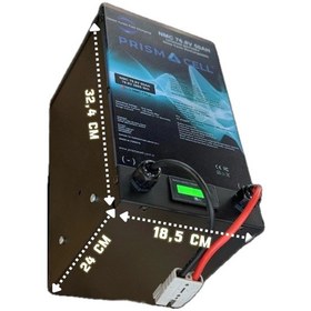 Resim Prismacell 72 V Volt 50ah 50 Amper Lityum Nmc Akü Elektrikli Araba Yuki Amy Motor Bataryası Tak Kullan 