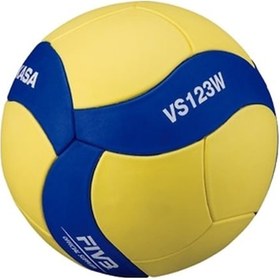 Resim Mikasa VS123W Sentetik Deri Voleybol Topu Mavi Sarı Mavi - Sarı 