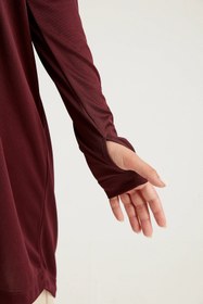 Resim COOL-TECH Kanguru Cepli Quick Dry Eşofman Üstü - Bordo - L 