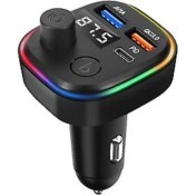 Resim Araç Bluetooth 5.1 Fm Transmitter Cihazı Araba Müzik Mp3 Çalar Oto Çakmaklık 30W Hızlı Şarj Aleti 