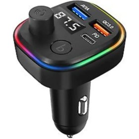 Resim Araç Bluetooth 5.1 Fm Transmitter Cihazı Araba Müzik Mp3 Çalar Oto Çakmaklık 30W Hızlı Şarj Aleti 