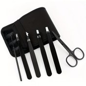 Resim 6 Parça Kaş Seti - Kesme, Şekillendirme ve Peeling için Çok Fonksiyonlu Kaş Bakım Seti - Kaş Cımbızı, Fırça ve Makas İçerir 