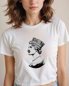 Resim Kraliçe Rapsodi Crop Tişört 