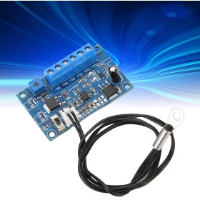 Resim Vkemall 12v/24v Pwm Fan Hız Kontrolcü, Otomatik Durma Ve Sıcaklık Ayarlı Mod, 50cm Kablolu Chassis Fan Hız Regülatörü 