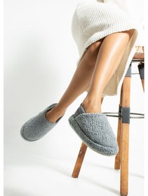 Resim Glenz Kadın Lastikli Kaymaz Taban Peluş Ev Botu Panduf Ts1153 001 