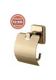 Resim Çelik Banyo Paslanmaz Pirinç Kumru Tuvalet Kağıtlığı Altın Gold Gold 