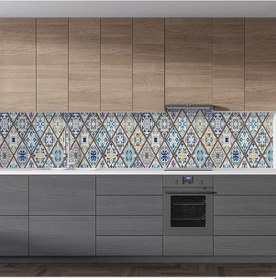 Resim Mutfak Tezgah Arası Folyo Fayans Kaplama Folyosu Talevera Motif 