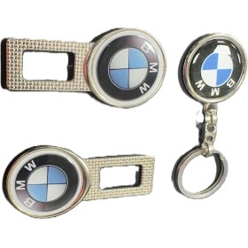 Resim Bmw Emniyet Uyumlu Ikaz Ses Metal Toka 2 Adet 1 Adet Anhatarlık Çift Yönlüdür 