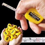 Resim 5 Adet/10 Adet 100,0 cm Paslanmaz Çelik Mezura Mini Hafif Anahtarlık Mezura - Dayanıklı, Kurşunsuz ve Hediye İçin Mükemmel 