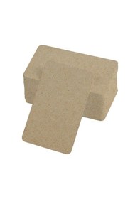 Resim Diğer Boş Kelime Kartları 5x8 Cm - 50 Adet Oval Kenarlı Tabu & Not Kartları - Kraft Çok Renkli 