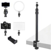 Resim Fastbuy Cbtx Jmary Mt-49 Masa Üstü Işık Standı, Ayarlanabilir Kelepçe İle Led Video/yüzük Işığı İçin 1/4'' Vida Montajı 