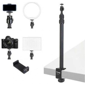 Resim Fastbuy Cbtx Jmary Mt-49 Masa Üstü Işık Standı, Ayarlanabilir Kelepçe İle Led Video/yüzük Işığı İçin 1/4'' Vida Montajı 