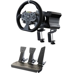 Resim MOZA Racing R5 Direct Drive 3'lü Pedal Yarış Direksiyonu Seti (PC) 