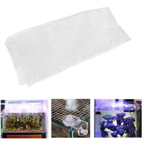 Resim Dayanıklı PP Akvaryum Kaçış Ağı - Görünmez 149.86cm x 99.06cm Balık Koruyucu & Tank Kapağı Yedek, Evcil Hayvan Yaşam Alanı için Şeffaf -Zıplama Ağ Ekranı, Akvaryum, Kesintisiz Tasarım 