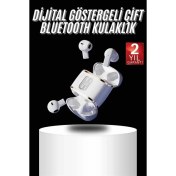Resim Techno Stock Çift Kulaklıklı Kulakiçi Bluetooth Anc Enc Kablosuz Kulaklık 
