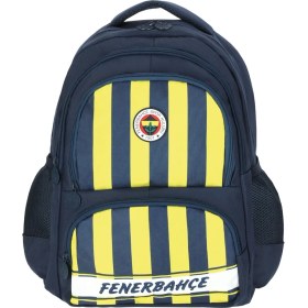 Resim Me Çanta Lisanslı Fenerbahçe Çubuklu Lacivert Okul Sırt Çantası 