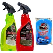 Resim NEW MOTİON Araba Oto Lastik Parlatıcı Sprey 500 Ml- Jant Temizleyici Sprey 500 Ml-araç Yıkama Süngeri 
