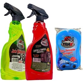 Resim NEW MOTİON Araba Oto Lastik Parlatıcı Sprey 500 Ml- Jant Temizleyici Sprey 500 Ml-araç Yıkama Süngeri 