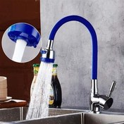 Resim BUFFER® Oynar Başlıklı Tasarruflu Kubar Musluk Borusu ve Başlığı Mavi 