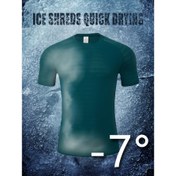 Resim 1 adet Erkekler için Buz İpeği Lifli T-Shirt -7° Buz Hissi Teknolojisi, Gradyan Mesh Nem Çeken Nefes Alabilir Hızlı Kuruyan Yüksek Esneklikte Bisiklet Yaka Tişört, Spor Salonu Koşu Antrenmanı İçin İlkbahar Yaz Atletik Üst 