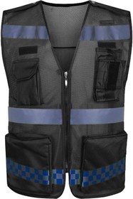 Resim Prosev Mts Mb045 Reflektörlü Yelek Siyah 