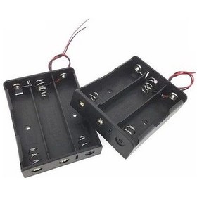 Resim 18650 Kablo Çıkışlı 3'lü Pil Yatağı 