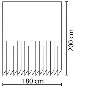 Resim Jackline Banyo Duş Perdesi 7766 Tek Kanat 1x180X200 