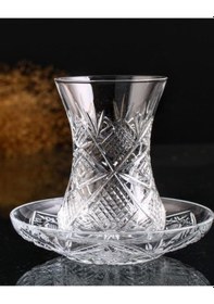 Resim 12 Parça Çay Takımı - Ahengdar - Göz Dekor Şeffaf 