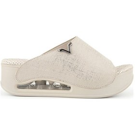 Resim Muya Aero Anatomik Air Max Tabanlı Topuk Dikeni Kadın Terlik Bej 