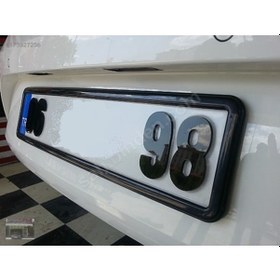 Resim 2Adet Parlak Siyah Çerçeveli Plakalik 2 Adet Consept Plakalik 228108692 