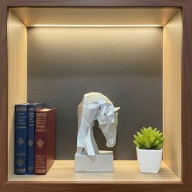 Resim Dekoratif Kitap Tutucu Kübit At Figürlü Biblo Gümüş 