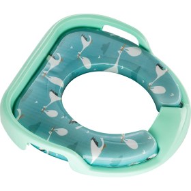 Resim Softy Jumbo Kids Bebek / Çocuk Yeşil Klozet Kapağı Adaptörü Yumuşak Sünger Dolgulu Yerli Üretim 